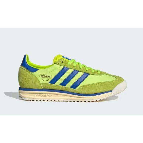NEW Adidas Originals SL 72 RS - Solar Lime/ Royal Blue Men's Size 6 JQ0172 - Picture 1 of 9